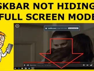 taskbar not hiding