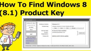Find Windows 8 Product Key