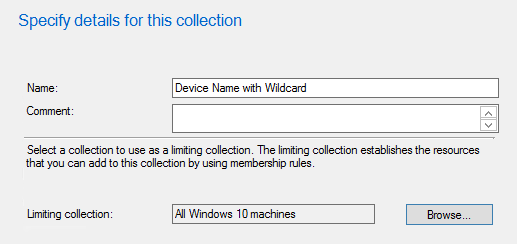 create sccm device collection