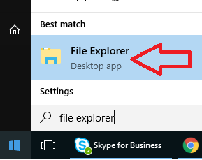 start menu file explorer