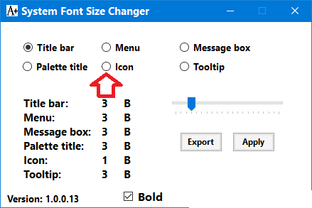 System Icon Font Changer
