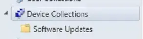 device collections software updates